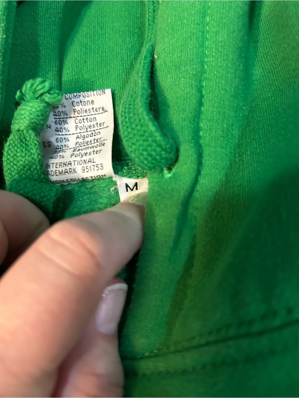 Lemon Green Università Roma Hoodie Sweatshirt - Picture 3 of 3